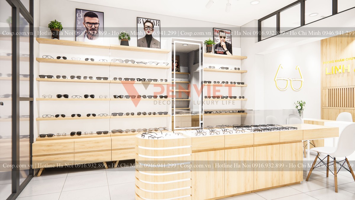 50+ Mẫu thiết kế cửa hàng kính mắt đẹp nhất hiện nay